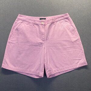 Lauren Ralph Lauren Short Womens Size 16W Pink Chino Shorts,Pockets,Zipp